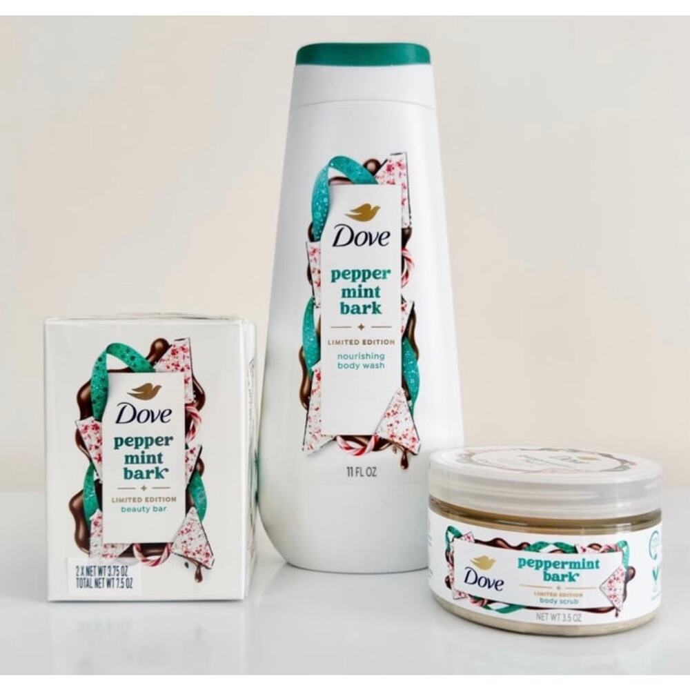 NWT Dove Peppermint Bark Body Set - Limited Edition - Picture 2 of 7